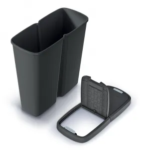 Prosperplast Odpadkový kôš COMPACTO DUA 50 L čierny