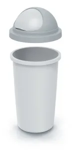 Prosperplast Odpadkový kôš COMPACTO ROLL 30 L popolavo sivý/svetlosivý