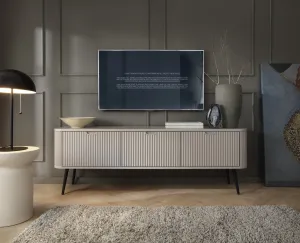 Piaski Televízny stolík Zova 168 cm kašmír/čierny