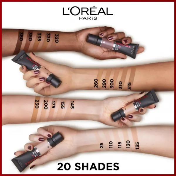 L’Oréal Paris Infallible 32H Matte Cover dlhotrvajúci zmatňujúci make-up SPF 25 odtieň 145 (Warm Undertone) 30 ml