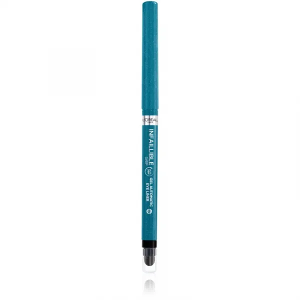 L’Oréal Paris Infaillible Grip 36h Gel Automatic Liner gélová ceruzka na oči s aplikátorom odtieň 07 Turquoise Faux Fur 0.4 g