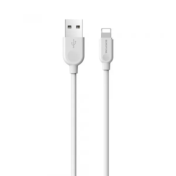 Borofone BX14 LinkJet kábel USB - Lightning, 2,4A, 2 m, biely