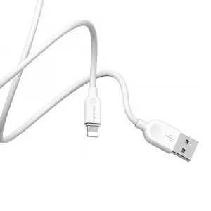 Borofone BX14 LinkJet kábel USB - Lightning, 2,4A, 2 m, biely
