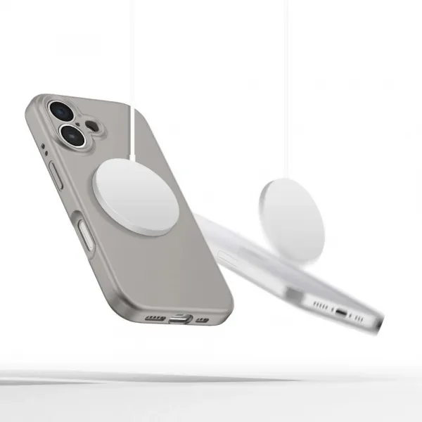 Tech-Protect Liquid Silicone MagSafe, iPhone 16e / 17e, sivý