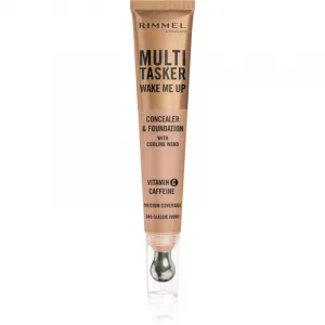 Rimmel Multi-Tasker Wake Me Up make-up a korektor pre rozjasnenie pleti odtieň 45 Classic Ivory 20 ml