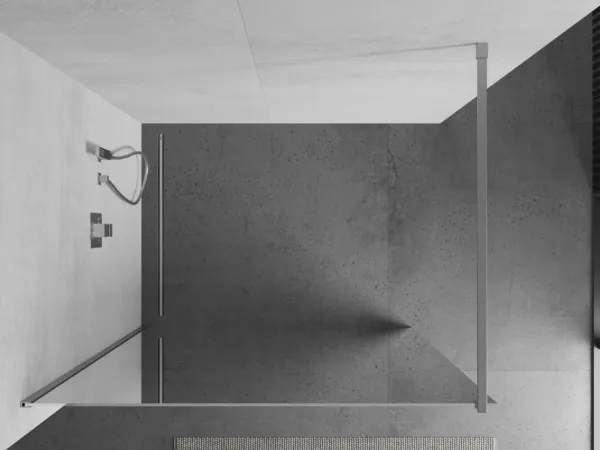 MEXEN/S - KIOTO Sprchová zástena WALK-IN 70x200 cm 8 mm, chróm, zrkadlové sklo 800-070-101-01-50