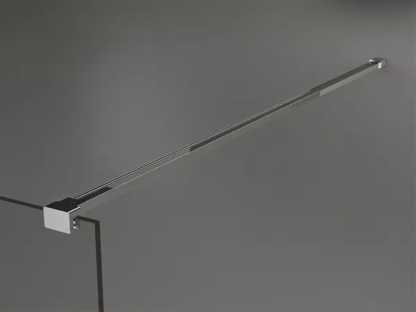 MEXEN/S - KIOTO Sprchová zástena WALK-IN 110x200 cm 8 mm, chróm, biely vzor 800-110-101-01-85