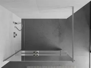 MEXEN/S - KIOTO Sprchová zástena WALK-IN s poličkou a držiakom uterákov 70 x 200, zrkadlové 8 mm, chróm 800-070-121-01-50