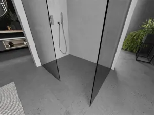 MEXEN/S - Kioto Sprchová zástena Walk-in 100 x 85, transparent, chróm 800-100-202-01-00-085