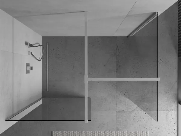 MEXEN/S - Kioto Sprchová zástena Walk-in 100 x 75, transparent, chróm 800-100-202-01-00-075