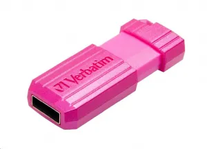 Verbatim 49067 Flash Disk Hi-Speed Store 'n' Go, 16GB, Pinstripe, USB 2.0, Hot růžový