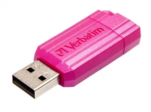 Verbatim 49067 Flash Disk Hi-Speed Store 'n' Go, 16GB, Pinstripe, USB 2.0, Hot růžový