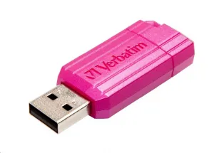Verbatim 49056 Flash Disk Hi-Speed Store 'n' Go, 32GB, Pinstripe, USB 2.0, Hot růžová
