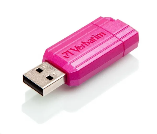 Verbatim 49056 Flash Disk Hi-Speed Store 'n' Go, 32GB, Pinstripe, USB 2.0, Hot růžová