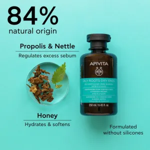 Apivita Oily Roots & Dry Ends Shampoo šampón pre mastnú vlasovú pokožku a suché končeky 250 ml
