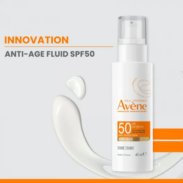 Avène Sun Anti-Age Fluid ochranný fluid proti vráskam SPF 50 40 ml