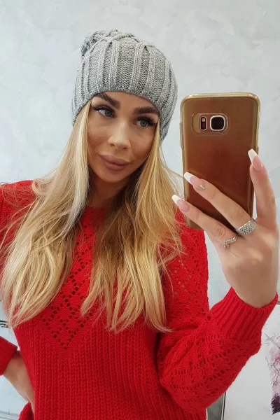 Kesi Čapica с fleece Milano K203 svetlo sivá