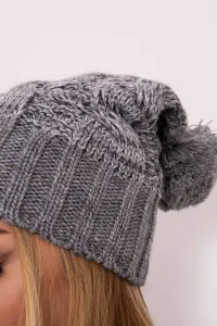 Kesi Čapica s fleece Paryż K213 svetlo šedá