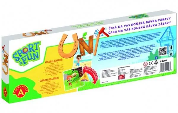 Hod podkovou Šport & Fun hádzacia hra v krabici 51x18x5,5cm