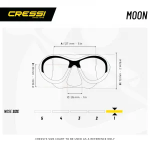 Potápačská maska CRESSI MOON KID MASK BLUE ORANGE