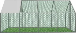 Kurín , pre hydinu, voliéra, klietka, so strechou, 3x6x2 m