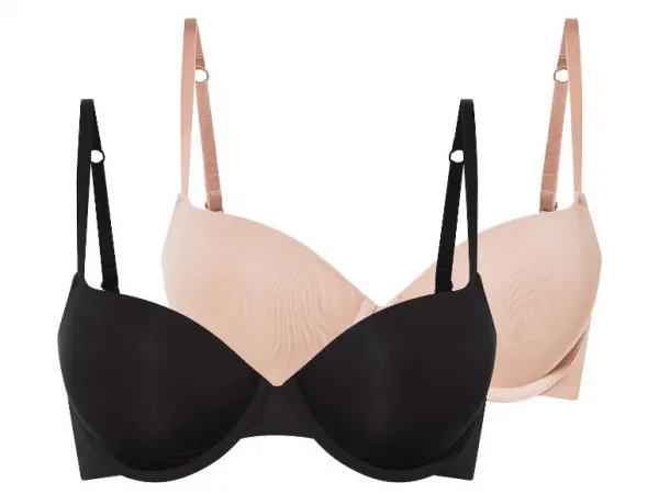 esmara® Dámska push-up podprsenka, 2 kusy