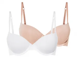 esmara® Dámska push-up podprsenka, 2 kusy
