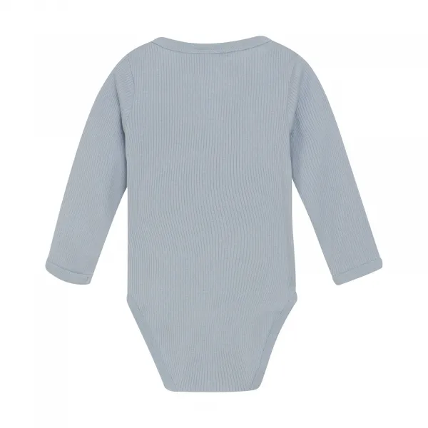 Minymo - Body LS Rib, svetlo modré Veľkosť: 92