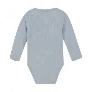 Minymo - Body LS Rib, svetlo modré Veľkosť: 92