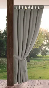 Hotový záves GARDEN 2 strieborný - na priechodkách