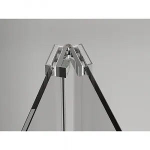 MEXEN/S - Exo sprchovací kút skladacie dvere 70 x 70, transparent, chróm 816-070-070-01-00