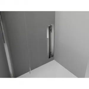 MEXEN/S - Exo štvrťkruhový posuvný sprchovací kút 80 x 80, transparent, chróm 8131-080-080-01-00