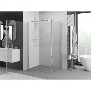 MEXEN/S - Exo sprchovací kút dvere krídlové 80 x 70, transparent, chróm 817-080-070-01-00