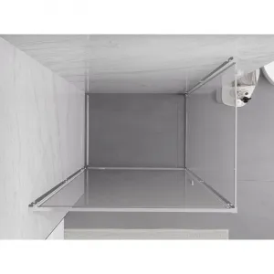 MEXEN/S - Exo sprchovací kút dvere krídlové 80 x 70, transparent, chróm 817-080-070-01-00