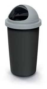 Prosperplast Odpadkový kôš COMPACTO ROLL 30 L čierny/svetlosivý