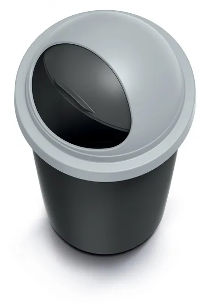 Prosperplast Odpadkový kôš COMPACTO ROLL 30 L čierny/svetlosivý