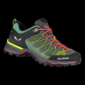 Dámska nízka turistická obuv SALEWA Mountain Trainer Lite GTX W feld green flue coral