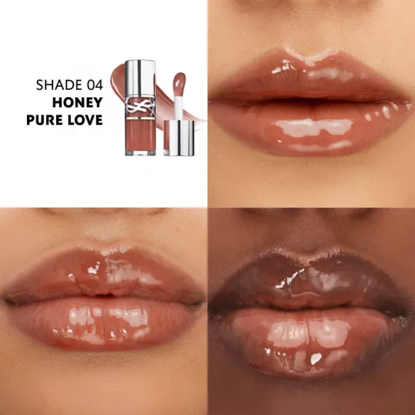 Yves Saint Laurent Loveshine Plumping Lip Oil Gloss lesk na pery odtieň 4 Honey Pure Love 6 ml