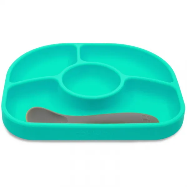BBLÜV Yümi delený tanier Aqua 1 ks