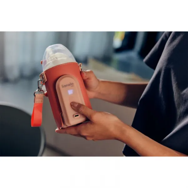 Lionelo Care Thermup Go Evo ohrievač dojčenských fliaš Coral Pink 1 ks