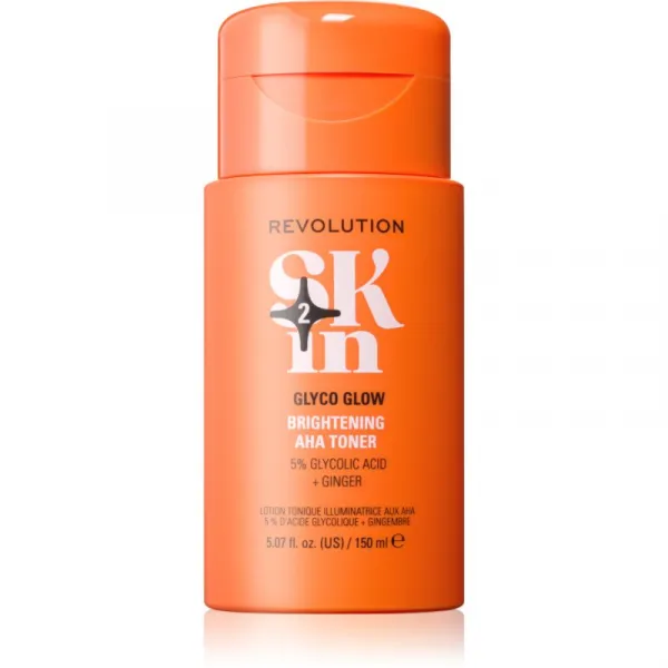 Revolution Skincare Be Bright Glow 5% Glycolic Acid Brightening AHA Toner rozjasňujúce tonikum 150 ml