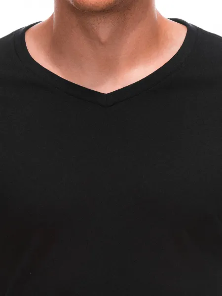Pánske tričko s krátkym rukávom s v-výstrihom EDOTI T-shirt EM-TSBS-0101 V-1 black