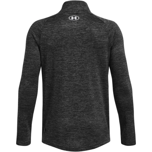 Under Armour TECH 2.0 1/2 ZIP Chlapčenské tričko s dlhým rukávom, tmavo sivá, veľkosť XS