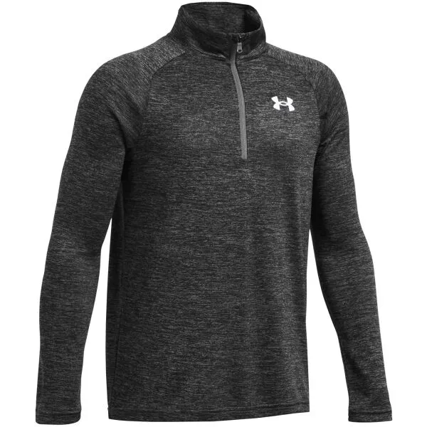 Under Armour TECH 2.0 1/2 ZIP Chlapčenské tričko s dlhým rukávom, tmavo sivá, veľkosť XS