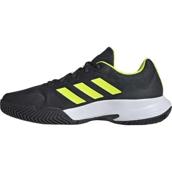 adidas GAMECOURT 2 M Pánska tenisová obuv, čierna, veľkosť 44