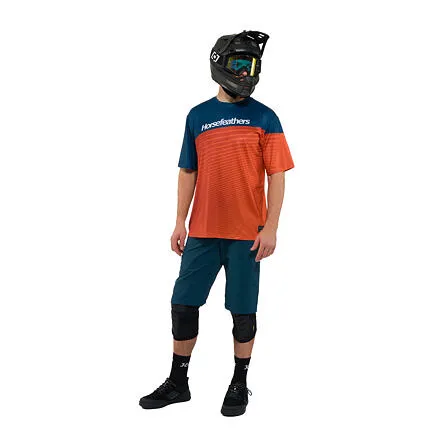 HORSEFEATHERS Bike kraťasy Stoker - petrol BLUE velikost 32