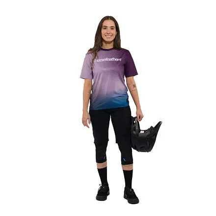 HORSEFEATHERS Dámsky bike dres Quantum - iris fade out PINK velikost M