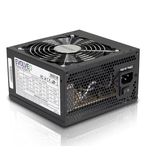 EVOLVEO zdroj 450W ATX, tichý, bulk, záruka 3 roky