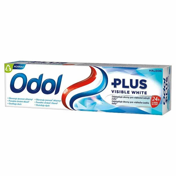Odol Plus Visible White zubná pasta s fluoridom 75 ml 1ks