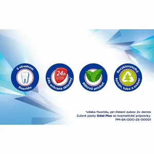 Odol Plus Visible White zubná pasta s fluoridom 75 ml 1ks